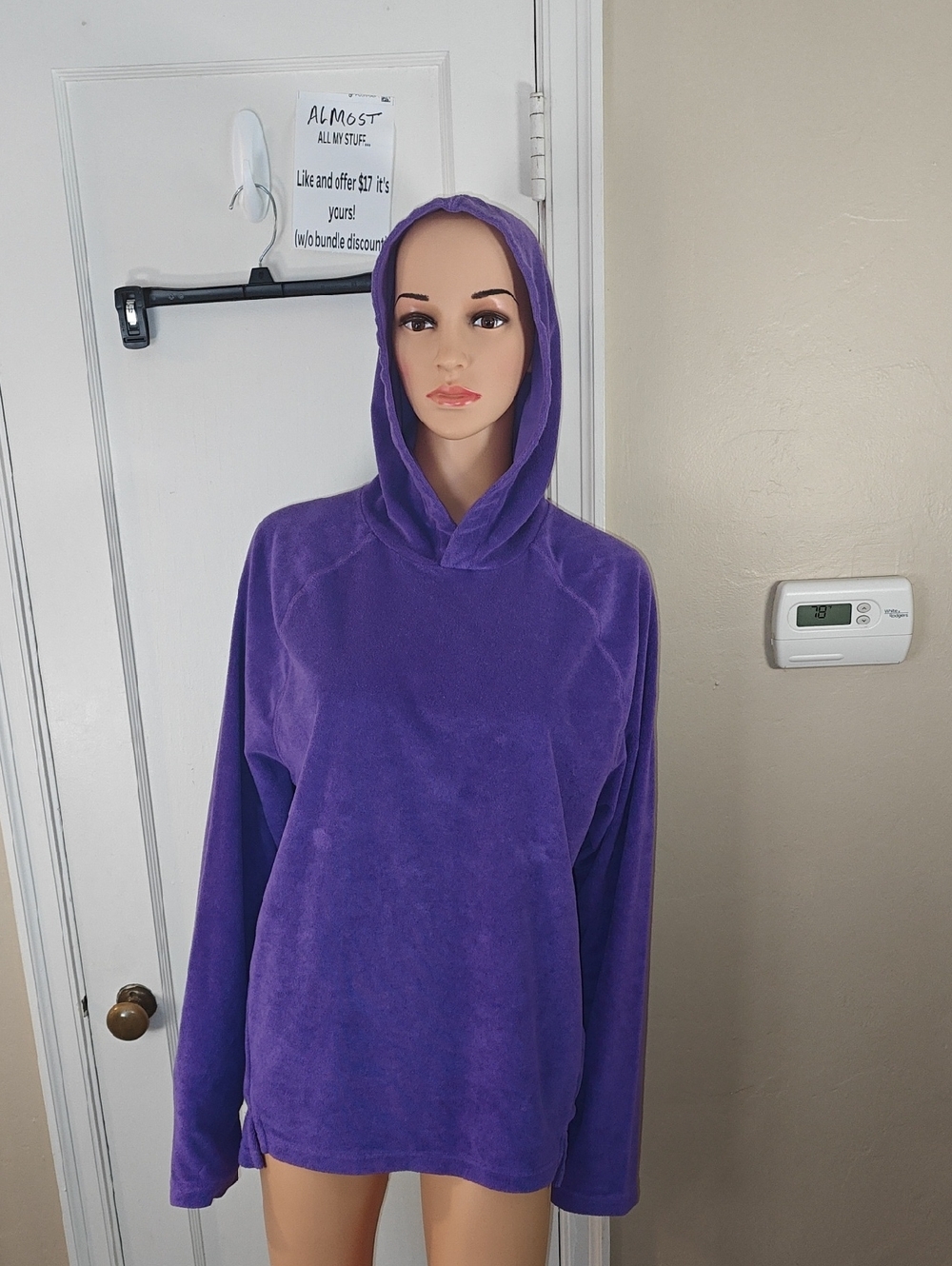 Fabletics Plush Hooded Pullover - Purple